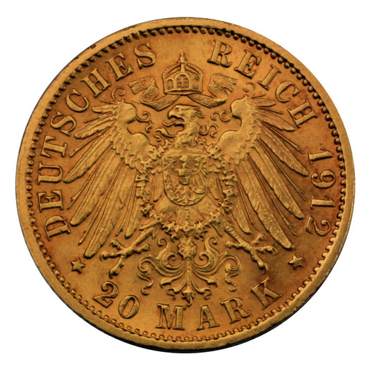 7,17 g Gold 20 Mark Friedrich II. (Baden)