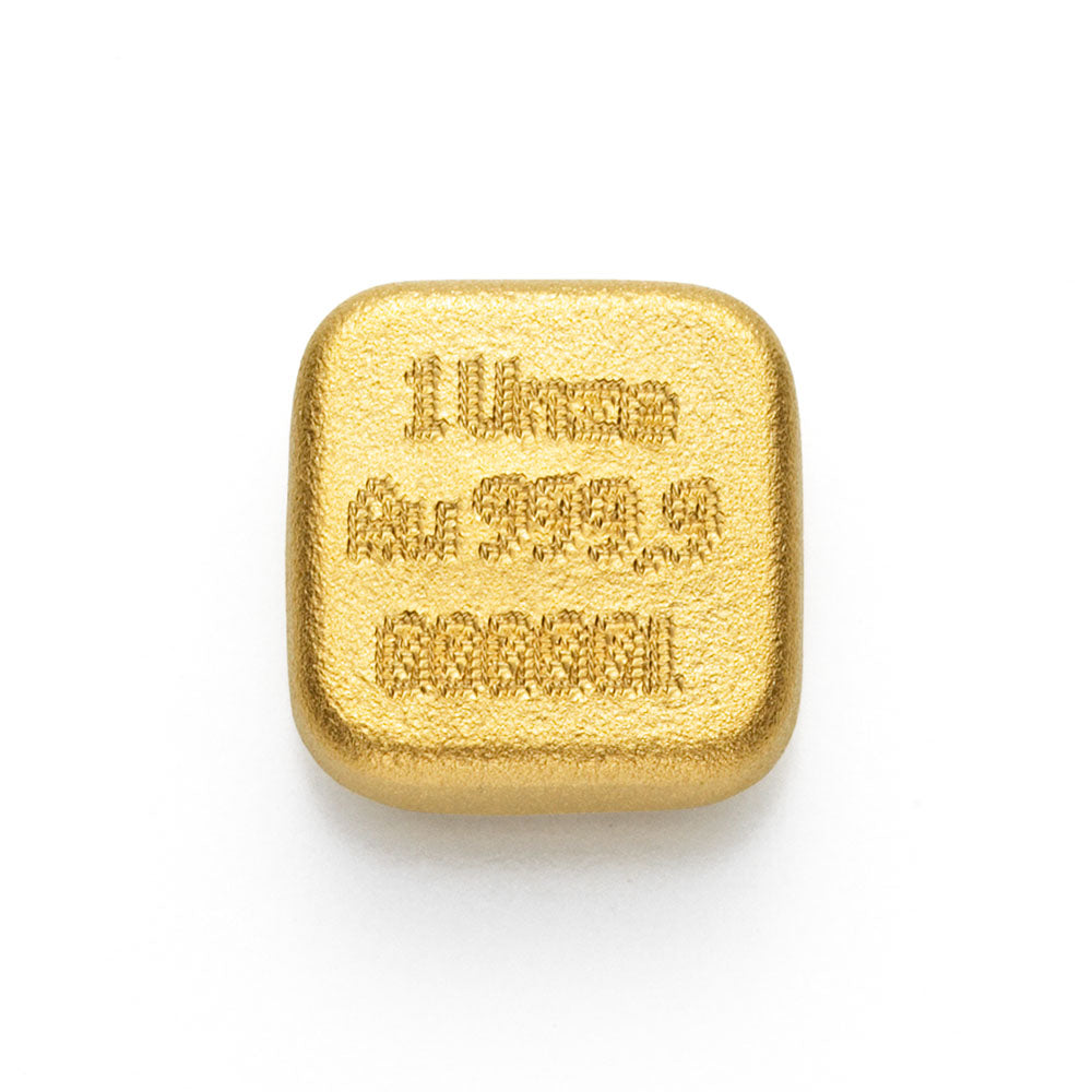 1 Oz Goldbarren gegossen quadratisch (C. Hafner)