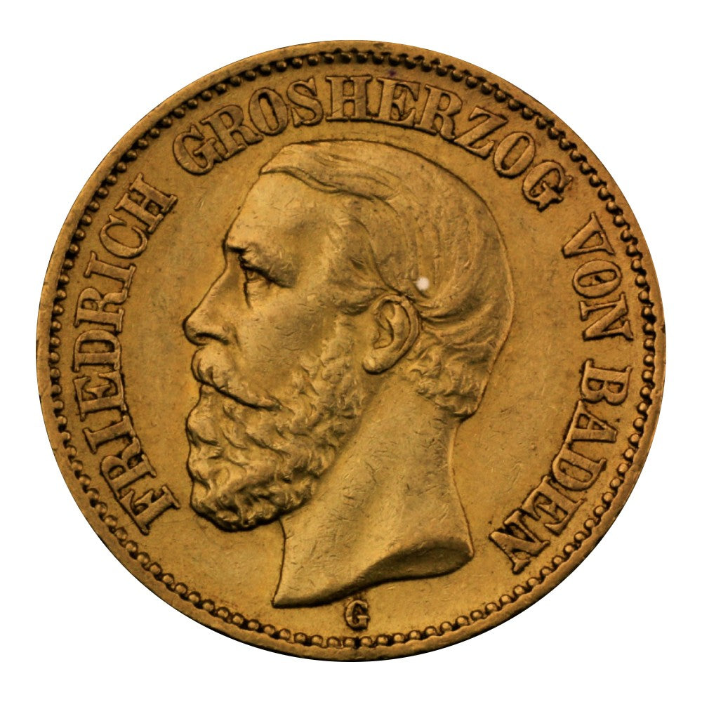 7,17 g Gold 20 Mark Friedrich I. (Baden)