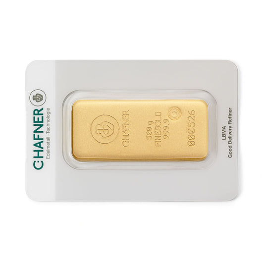 500 g Goldbarren gegossen (C. Hafner)