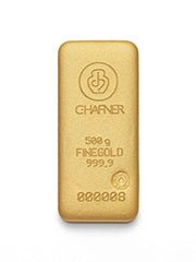 500 g Goldbarren gegossen (C. Hafner)