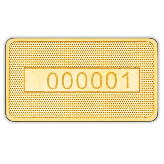 100 g Goldbarren geprägt (C. Hafner)