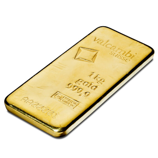1000 g Goldbarren gegossen (Valcambi)