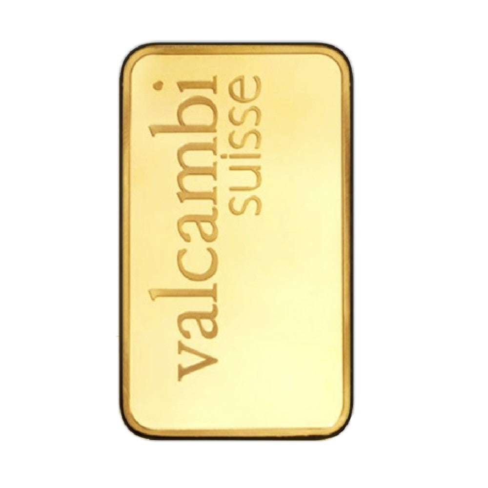 50 g Goldbarren geprägt (Valcambi)