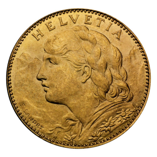 2,9 g Gold Vreneli 10 Franken